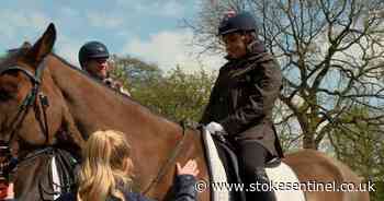 Lorraine Kelly rides horse after horror accident - thanks to Sir Lee Pearson - Stoke-on-Trent Live