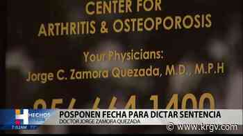 Posponen fecha para dictar sentencia al doctor Jorge Zamora Quezada - KRGV