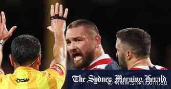 Foul-mouthed Rooster: Waerea-Hargreaves erupts at referee in Panthers romp