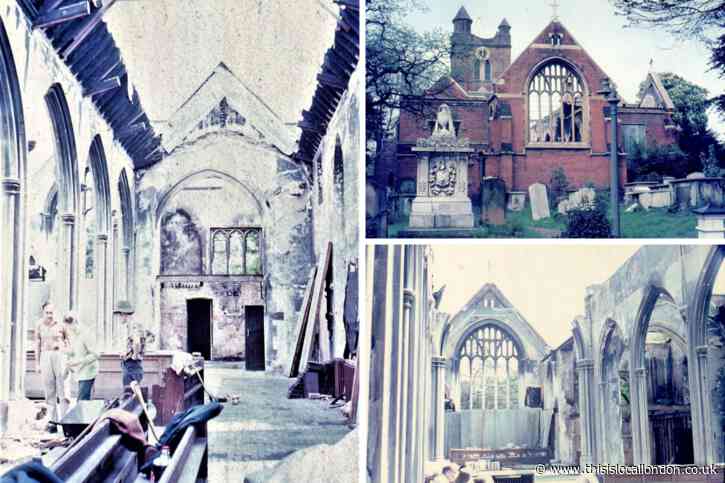 Rebuilding of St Mary's Church in South Woodford after fire