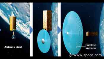 3D printed satellite antennas can be made in space with help of sunlight