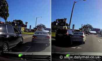 Dash cam of Hume Highway prang between Volkwagen and Tarago divides internet - Daily Mail