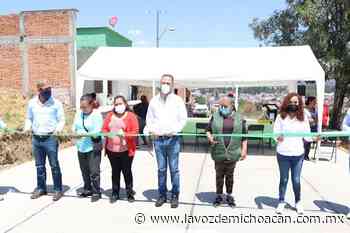Inauguran cuatro nuevas pavimentaciones en Zacapu - La Voz de Michoacán