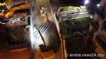 Interramento della ferrovia, dalla notte all’alba lo smontaggio del ponte di via Bisceglie - Andria News24 City