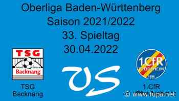 Video vom Oberliga-Spiel: TSG Backnang - 1. CfR Pforzheim - FuPa
