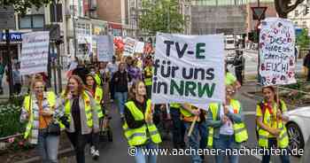 Für „Tarifvertrag Entlastung“: Mitarbeiter der Uniklinik streiken jetzt auch im Herzen der Stadt