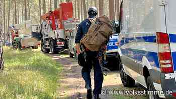 A14-Gegner: Waldbesetzer im Losser Forst beklagen Polizeigewalt - Volksstimme