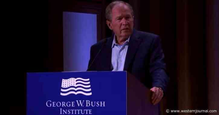 Watch: Bush Pulls a Biden, Makes Accidental Admission About Iraq That Leaves Room Laughing