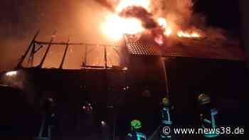 Kreis Helmstedt: Feuerinferno in der Nacht – Scheune in Vollbrand - News38
