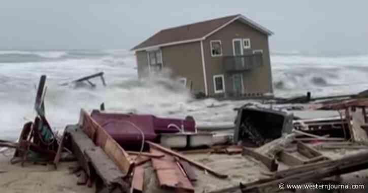 Dramatic Footage: North Carolina Home Collapses Into Atlantic, Violent Surf Tears Structure to Pieces