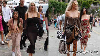 Kardashians enjoy pre-wedding lunch in the Italian Riviera