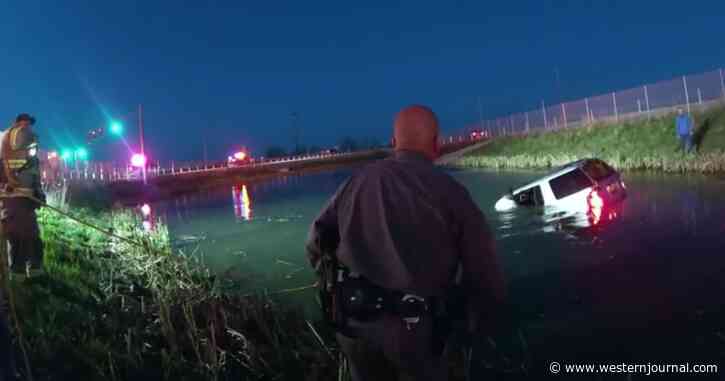 First Responders Save Woman from Sinking Car, Fire Chief Still Inside as It Sinks: 'Chief, Get Out!'