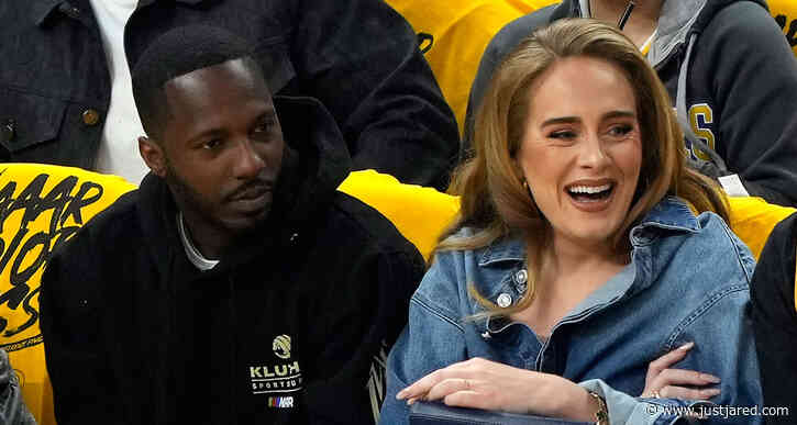 Adele Sits Courtside with Boyfriend Rich Paul at NBA Playoffs Game