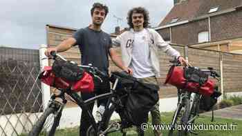 Linselles – Roncq: pour sensibiliser aux déplacements à vélo, deux étudiants se lancent dans un tour de France - La Voix du Nord