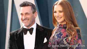 Jon Hamm and Girlfriend Anna Osceola Make Red Carpet Debut at Oscars Party - NBC New York