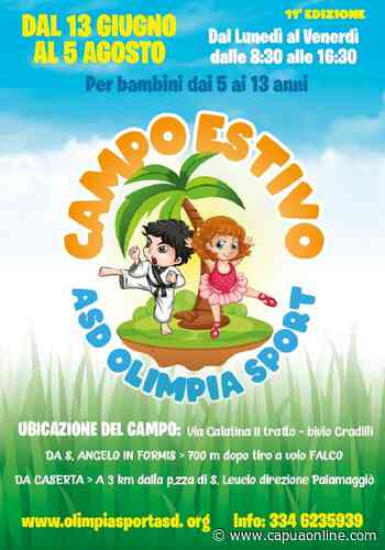Capua. Campo estivo dell'Olimpia Sport. Tutto pronto. Natura, sport e divertimento all'ombra dei ciliegi. Iscrizioni aperte. - Capuaonline.com