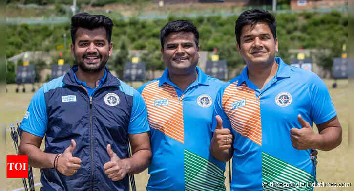 India's men's compound archery team wins successive World Cup gold medals, Bhardwaj clinches silver - Times of India