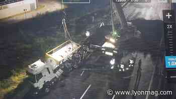 Accident d'un camion de matières dangereuses au sud de Lyon : réouverture progressive de l'A7 - Lyon Mag