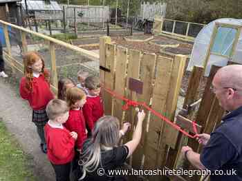 Gisburn Road School and Rolls Royce renovate allotment space