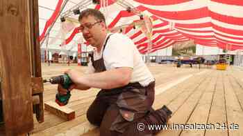 In den Startlöchern: So läuft der Aufbau des Garser Volksfests