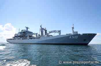 Einsatzgruppenversorger "Bonn" löst die Fregatte "Lübeck" in der Ägäis ab - Presseportal.de