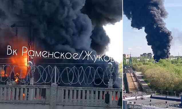 Suspicious fire breaks out at Russian aerospace institute that develops fighter jets and rockets - Daily Mail