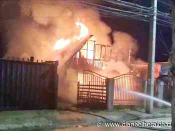 Incendio destruye vivienda en sector oriente de Linares - Diario El Heraldo Linares