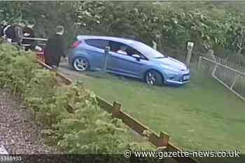 Youth spotted driving car across children's play area in Brantham