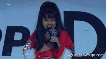 WATCH:  7-year-old delivering National Anthem at NHL playoff game