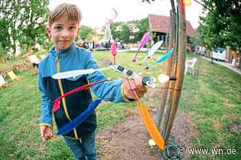 Solarvogel  trifft Zweibeinochse mit Federboa