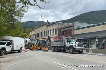 Traffic closed on downtown Nelson block after watermain breaks - Nelson Star