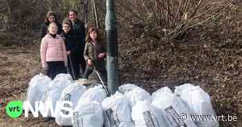 Vrijwilligers ruimen "vergeten" sluikstort op in Wemmel - Vlaamse Radio- en Televisieomroeporganisatie
