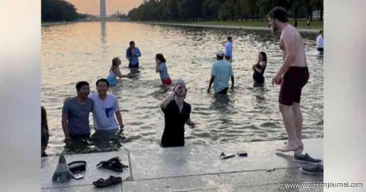 Lincoln Memorial Shut Down After Disrespectful Group of College Kids Wrecks the Place, Turns Reflection Pool Into Personal Playground