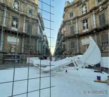 Palermo, cemento ai Quattro Canti: svelata l’opera “Elisa” FOTO - Livesicilia.it