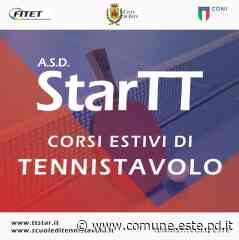 Corsi estivi di Tennistavolo con l'Asd StarTT - Comune di Este