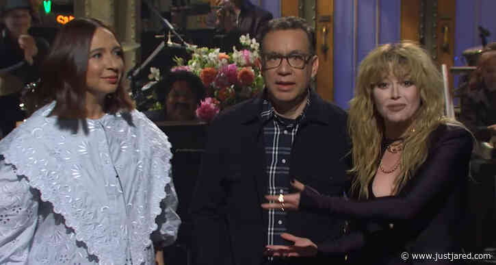 Natasha Lyonne is Impersonated by Ex Boyfriend Fred Armisen & Maya Rudolph in 'Saturday Night Live' Monologue - Watch