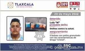 SSC detuvo en Apizaco a presunto responsable de delitos contra la salud - Gentetlx