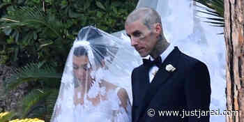 Kourtney Kardashian & Travis Barker Italian Wedding Ceremony - First Photos & Fashion Details Revealed!