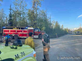 All Elks Road Fire (#116) near Sutton limited to 5 acres with Gannett Glacier mopping up today - akfireinfo.com