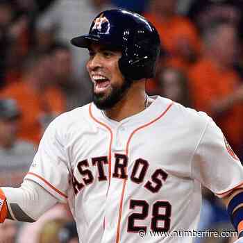 Robinson Chirinos catching for Baltimore on Sunday - numberFire