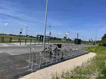 Neue Fahrradstellplätze an Linie 3-Haltestellen und am Naturfreibad Haunstetten | Presse Augsburg - Presse Augsburg