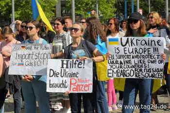 Dresden: 400 Demonstranten zeigen Solidarität mit der Ukraine - TAG24