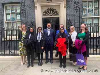 Sir John Thursby college business students visit Downing Street