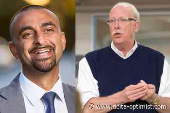 Delta South MLA Paton clases with Delta North MLA Khalon - Delta Optimist