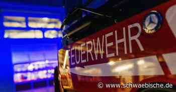 A96 bei Aitrach: Brand eines Fahrzeugs - Autobahn gesperrt - Schwäbische