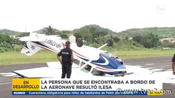 Aeronave se accidenta en pista del aeródromo de Calzada Larga - TVN Noticias