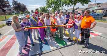 Zebrapad aan GO! Atheneum ingehuldigd op IDAHOT | Liedekerke | hln.be - Het Laatste Nieuws