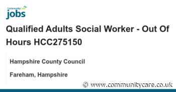 Qualified Adults Social Worker – Out Of Hours