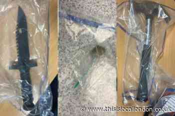 Knife and drugs seized after stop and search arrests in Bexley