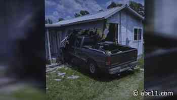 Truck slams into North Carolina woman's newly purchased home
